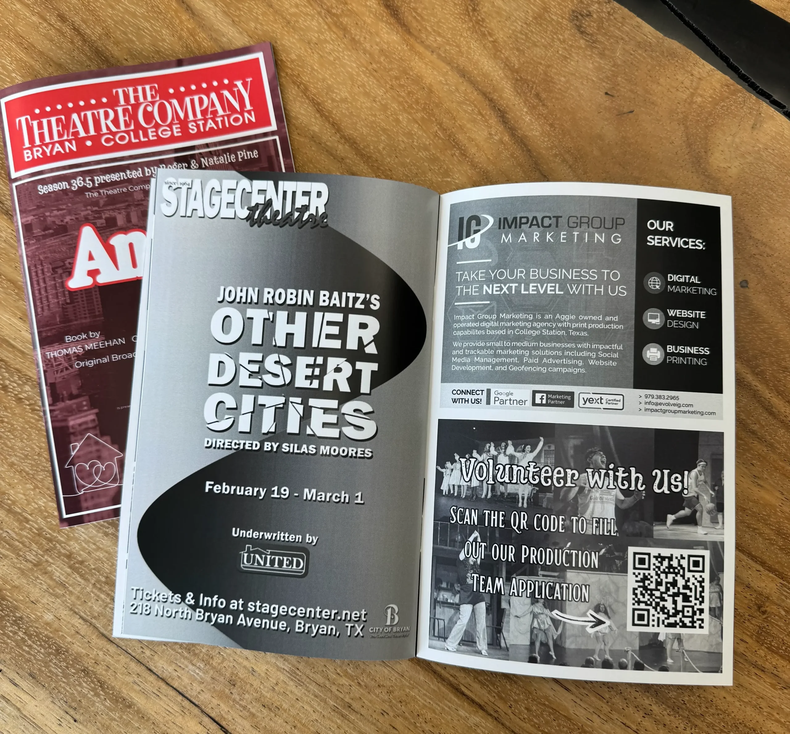 theatre-playbill-printing-book-on-table